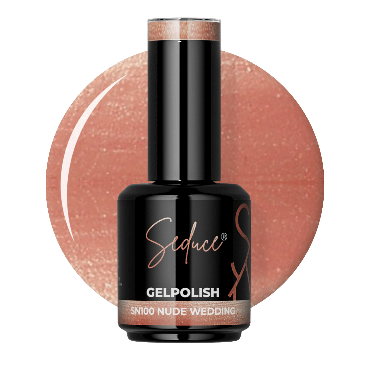 Seduce® gelpolish nude kleur met een shimmer