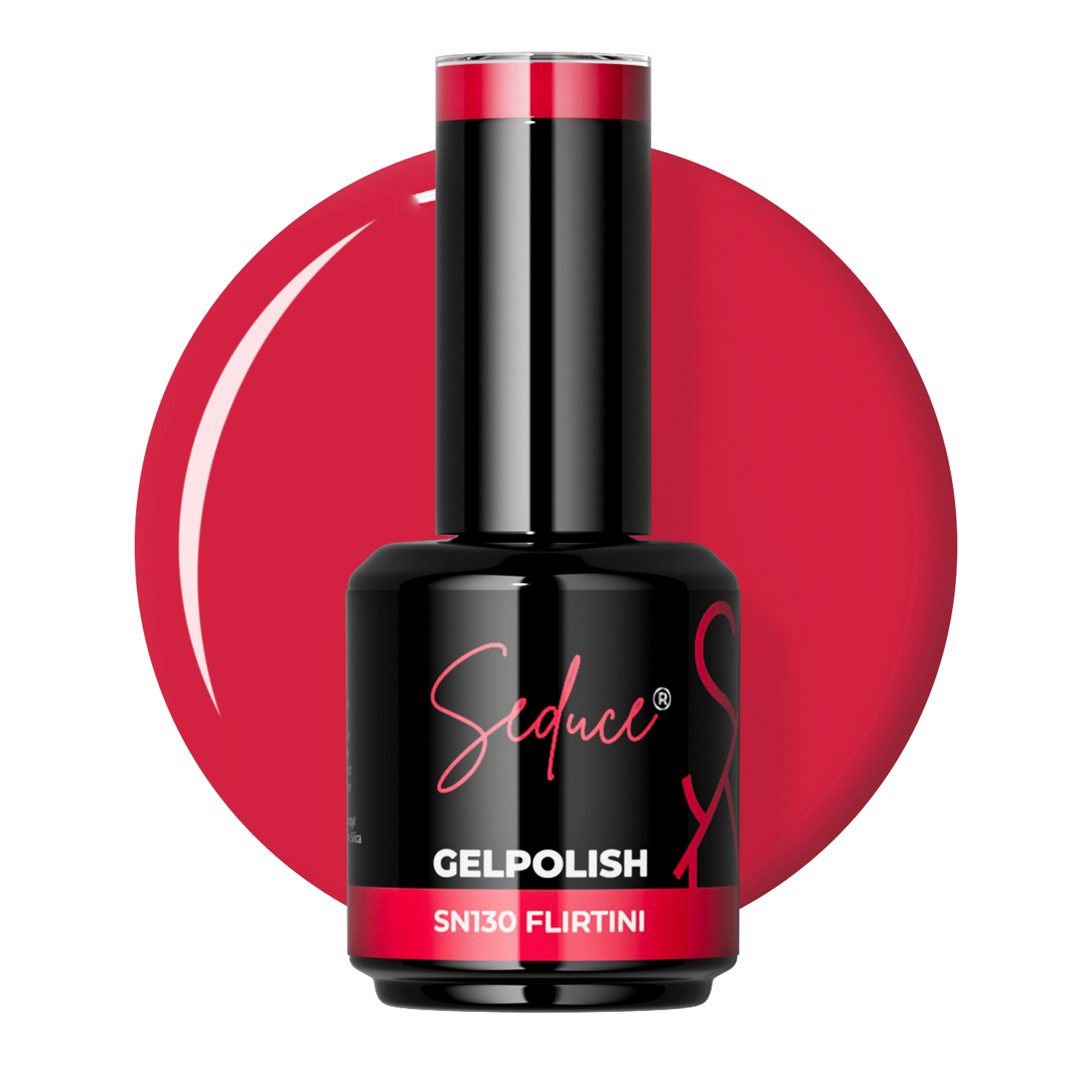 Seduce® gelpolish rood/roze kleur met shimmer