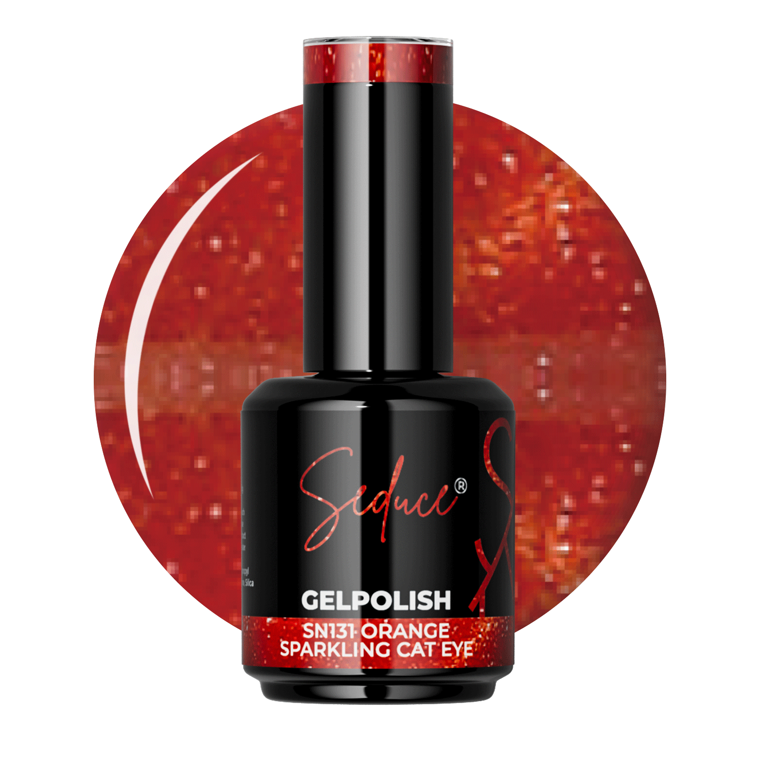 Seduce® gelpolish rood/oranje/bruine cat eye