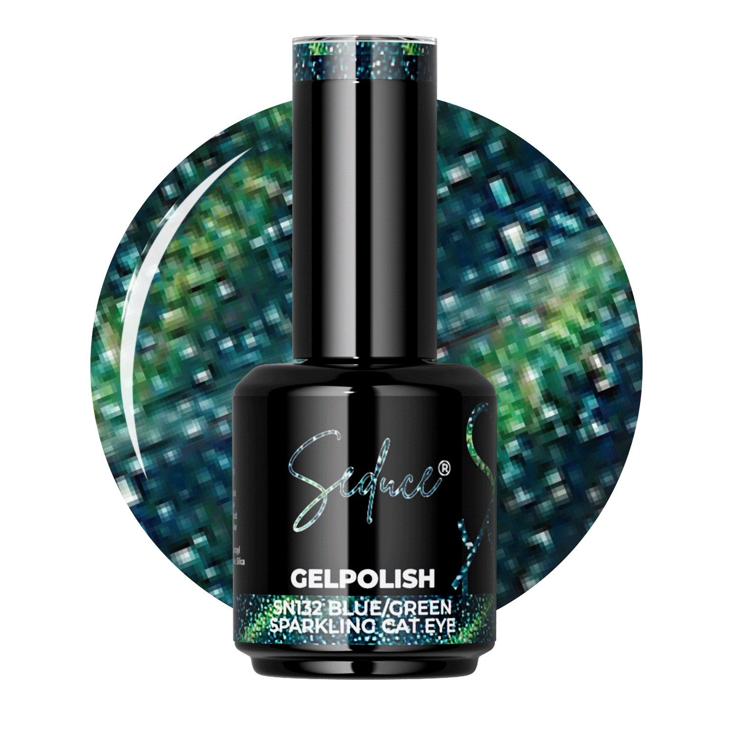Seduce® gelpolish blauw/groene cat eye