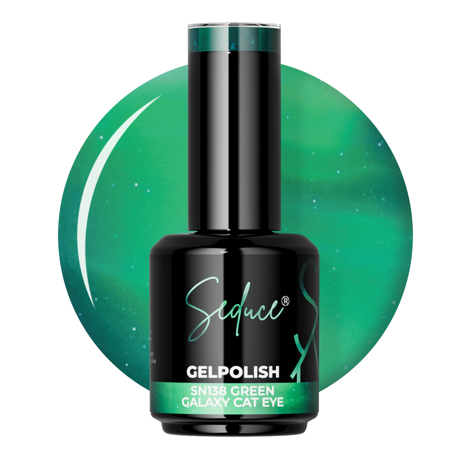 Seduce® gelpolish groene cat eye