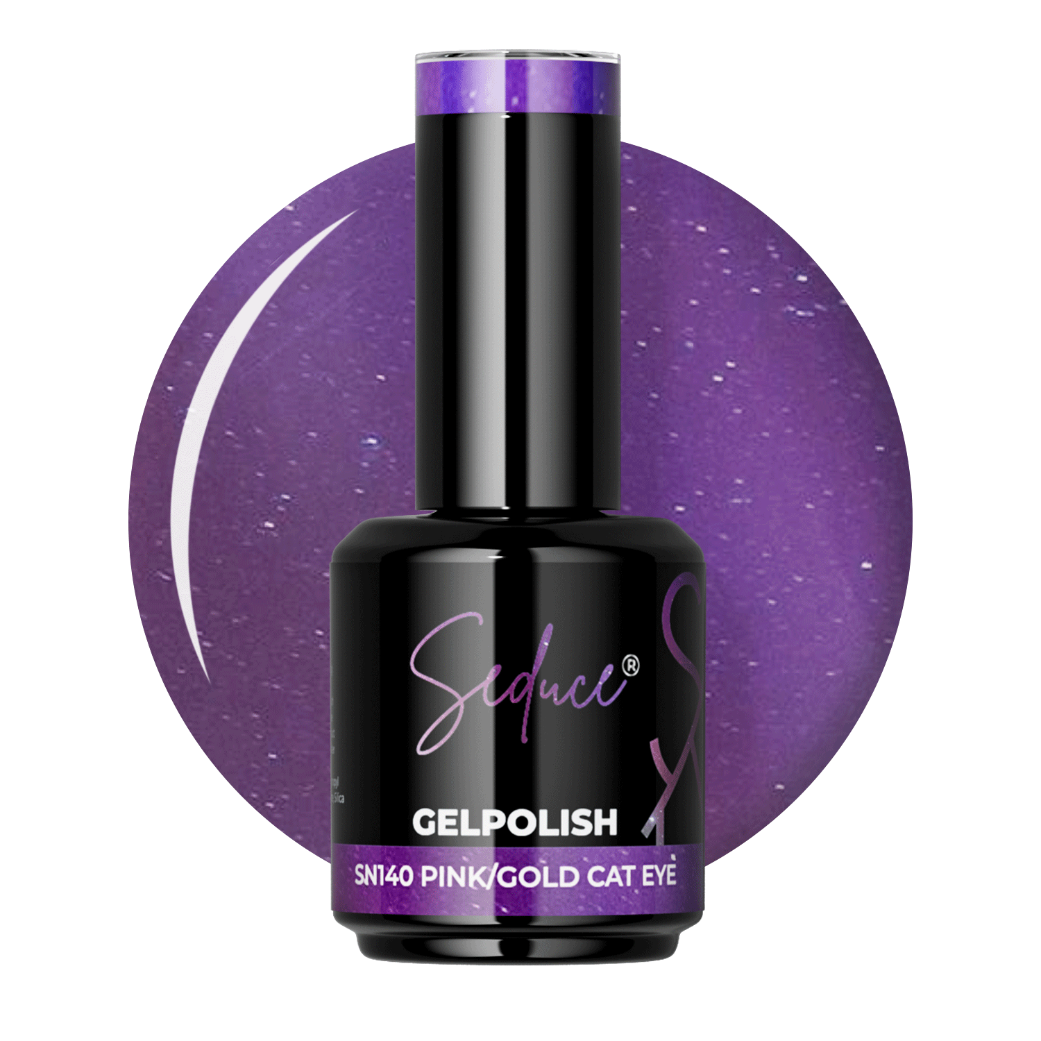 Seduce® gelpolish roze/gouden cat eye