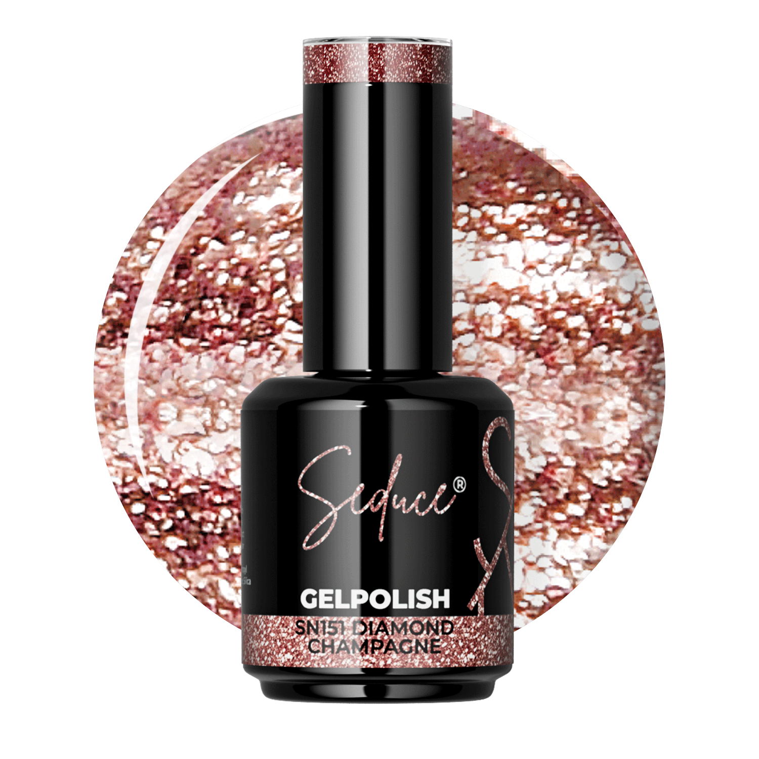 Seduce® gelpolish champagne glitterlak