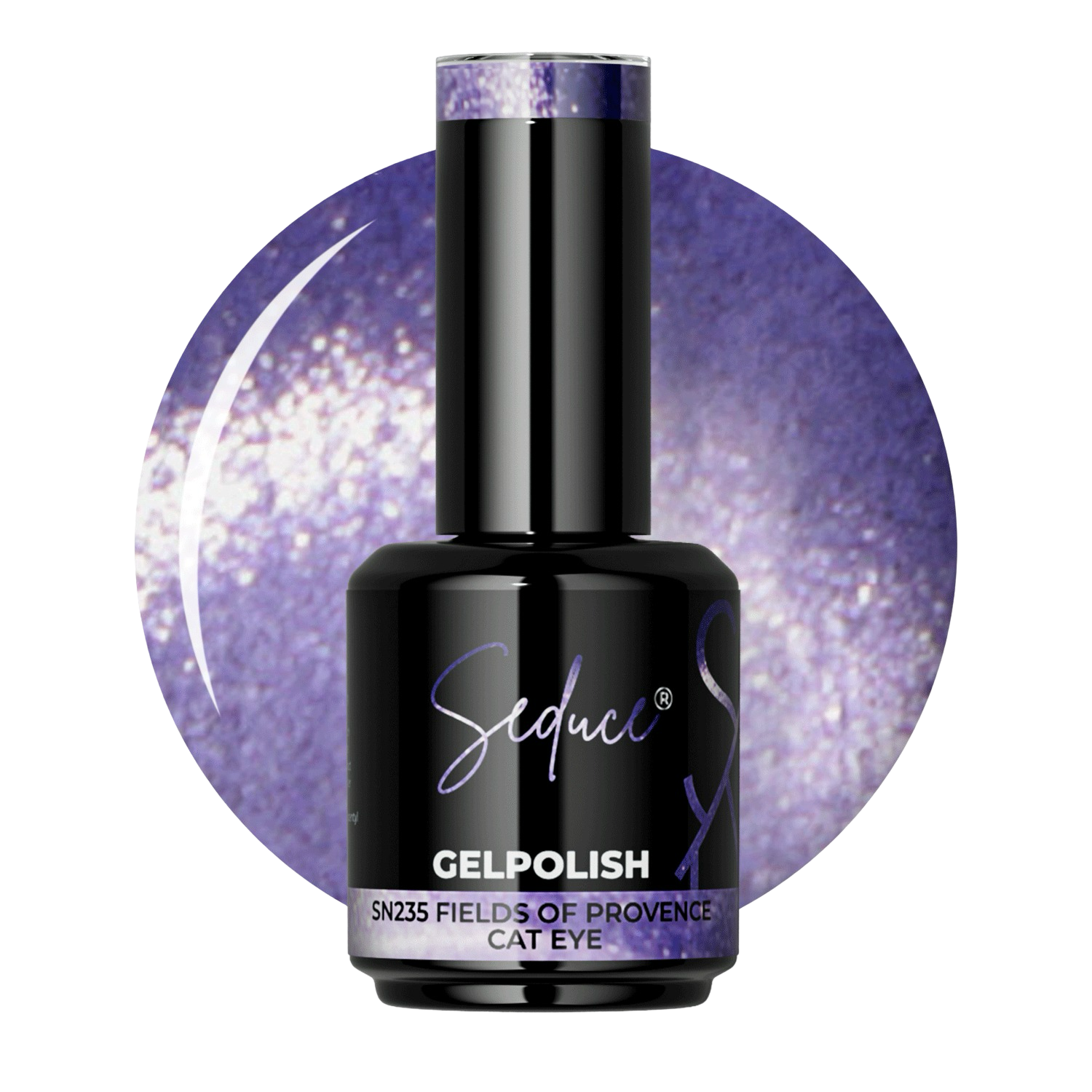 Seduce® gelpolish sn235 fields of Provence cat eye in het paars