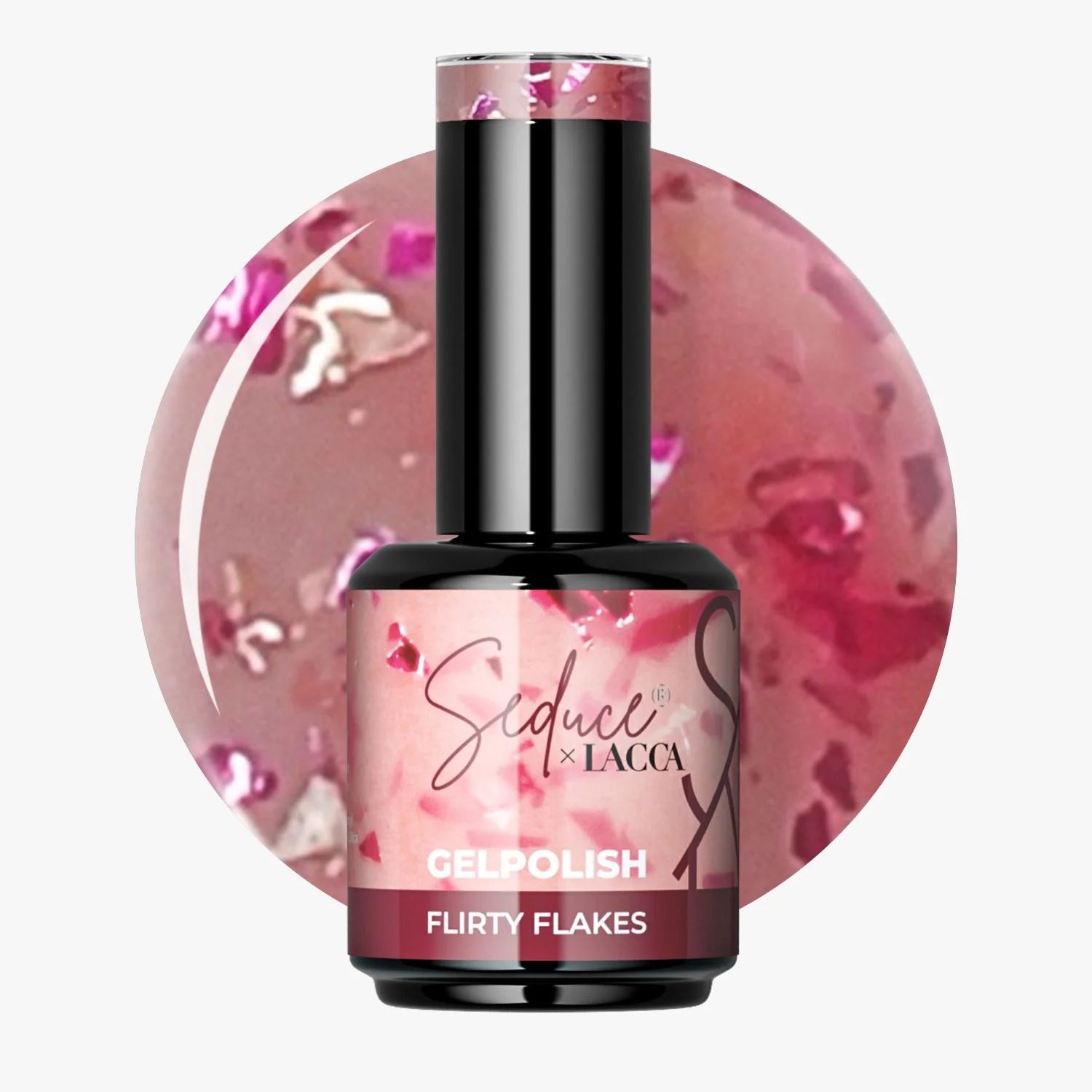 Seduce® x Lacca collectie gelpolish flirty flakes
