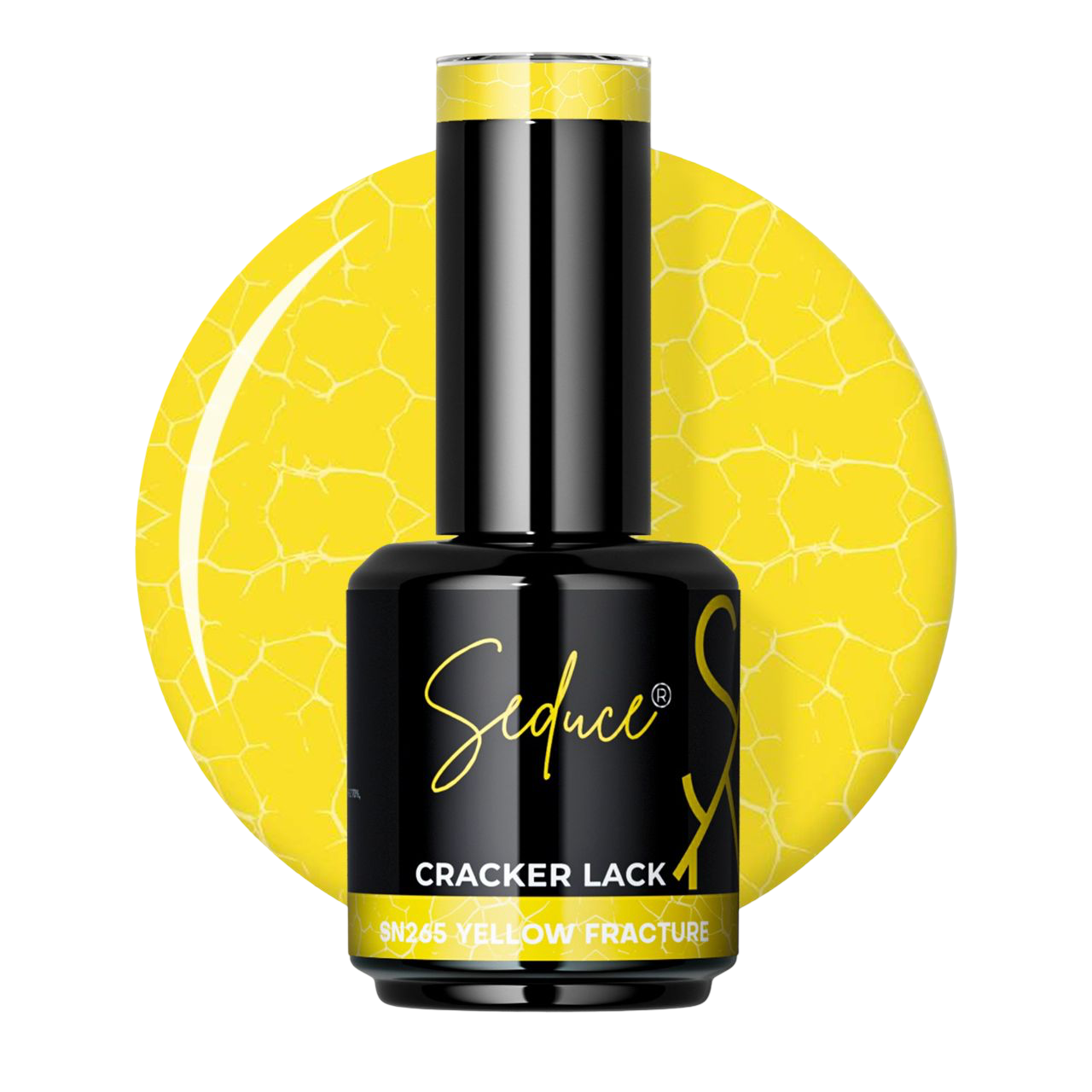 Seduce® Nail crack polish lack in de kleur geel
