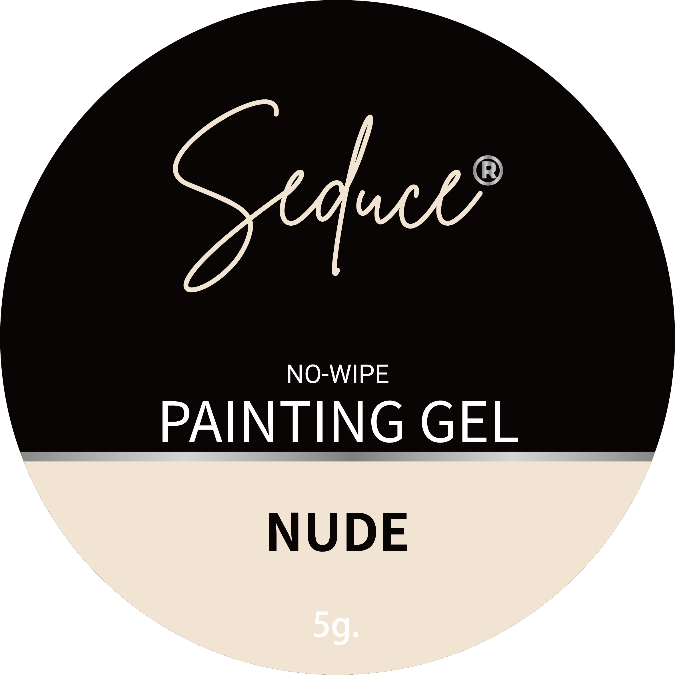 Seduce® No wipe painting gel in de kleur Nude