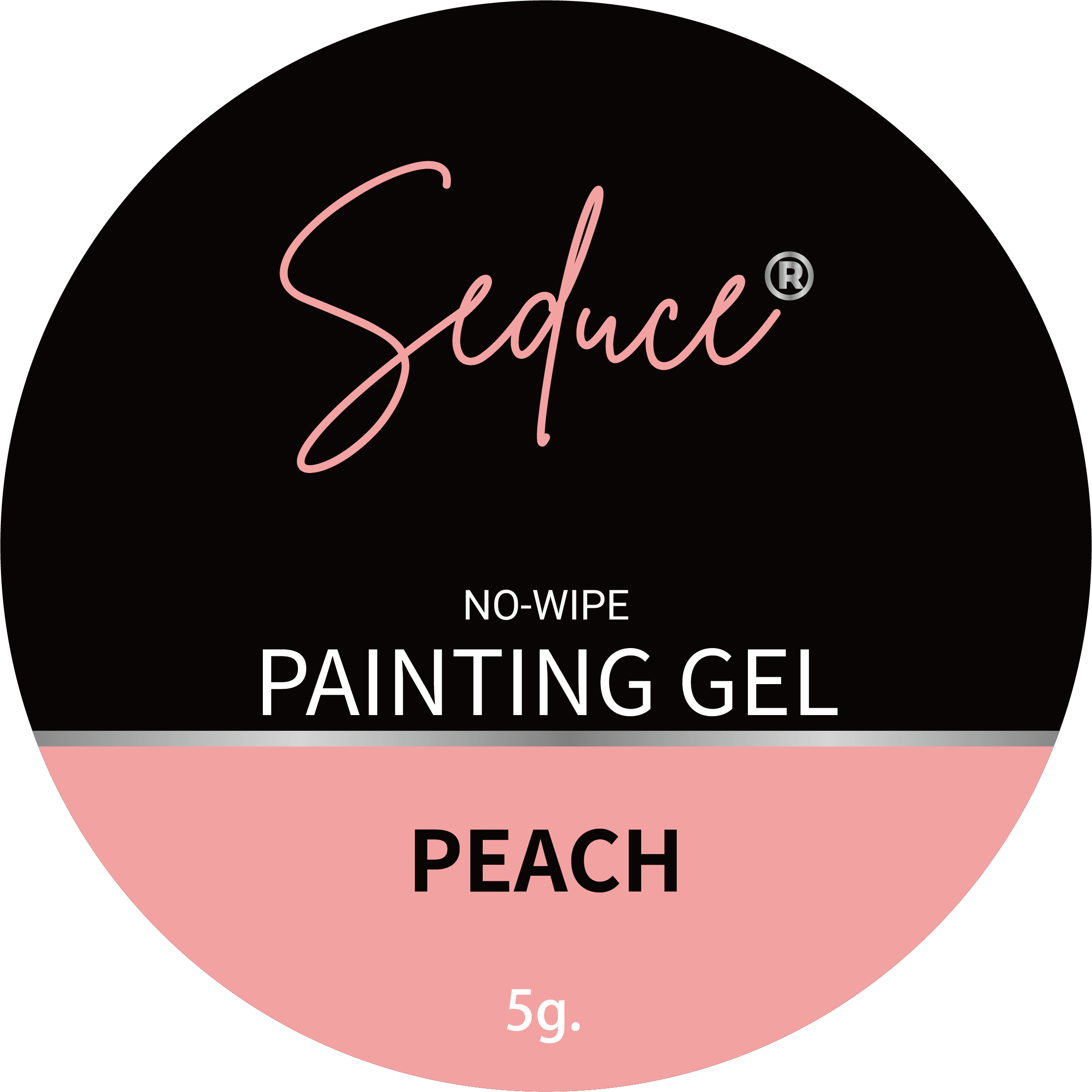 Seduce® No wipe painting gel in de kleur Peach