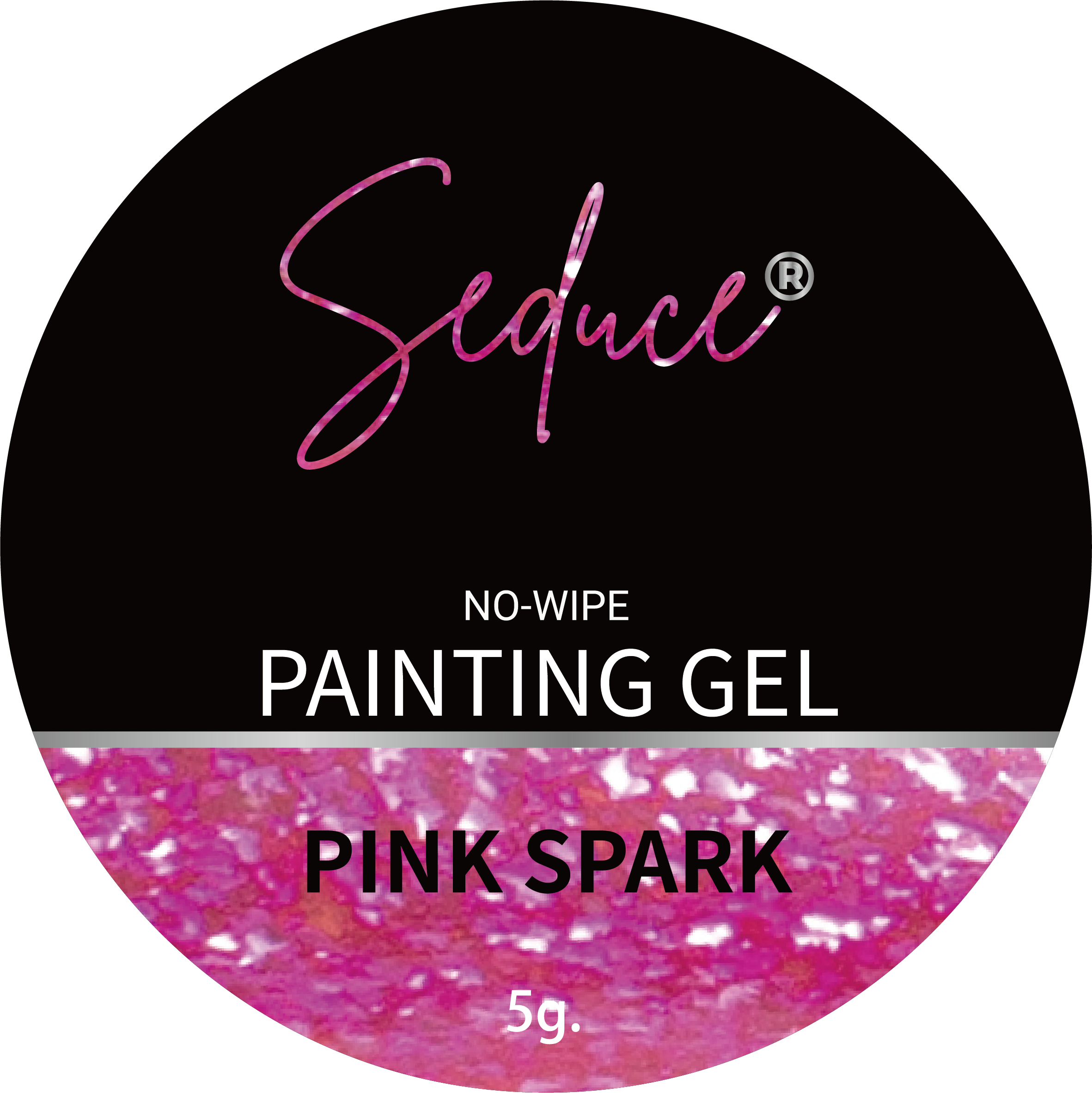 Seduce® No wipe painting gel in de kleur Pink spark