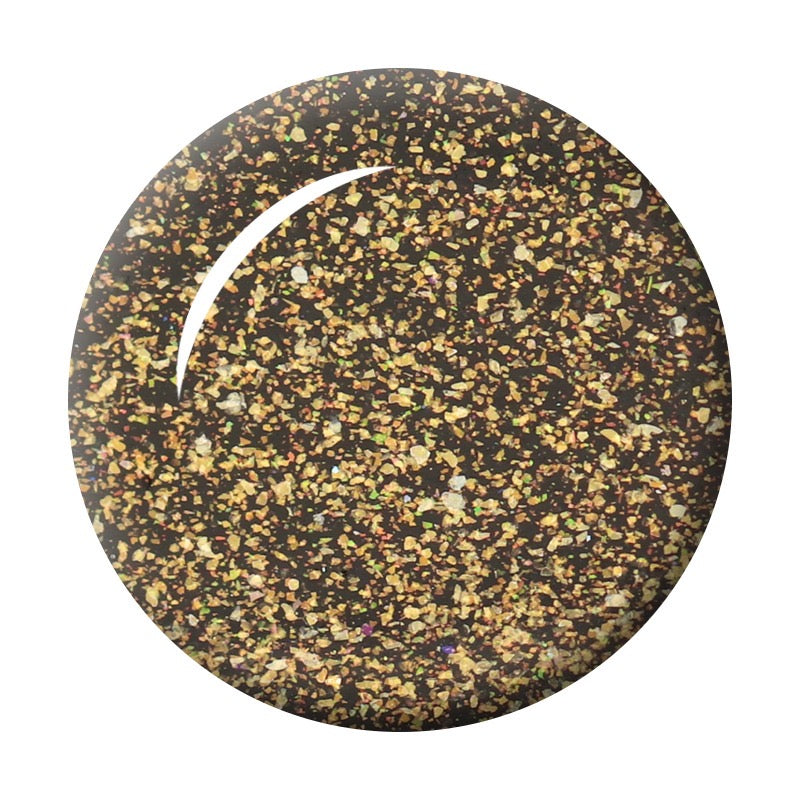 Seduce® no wipe topcoat met een gouden shimmer, kan over elke kleur aangebracht worden